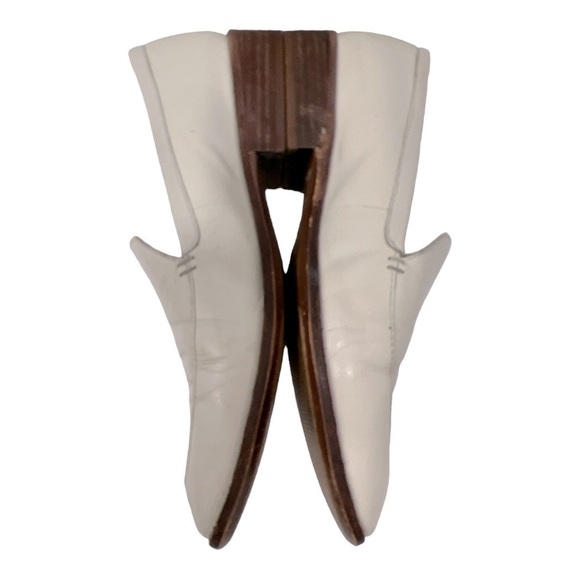 Madewell The Frances Leather Loafer in Vintage Canvas Cream woman’s size 8 - Picture 8 of 11